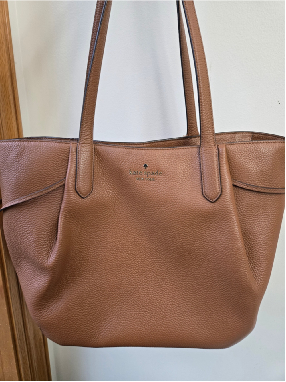 Women's Kate Spade Leather Large Tote Bag in Brown